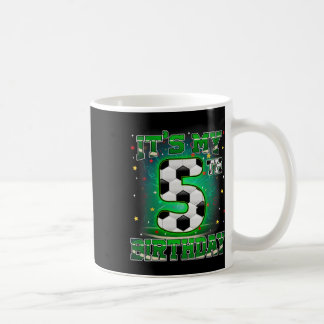 Mug C'est mon 5ème anniversaire garçons football 5 ans