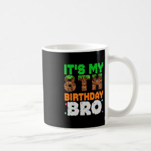 Mug C'est mon 8ème anniversaire frangin jeu pixel pour