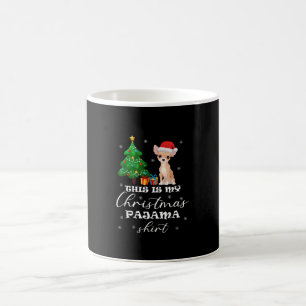 Mug C'Est Mon Costume De Pajama Chihuahua De Noël Sant