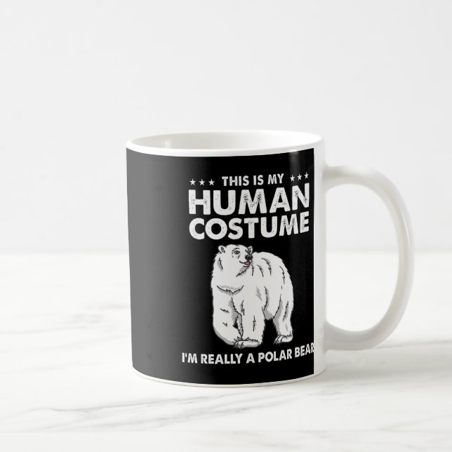 Mug C'est mon costume humain Je suis vraiment un ours  (Droite)