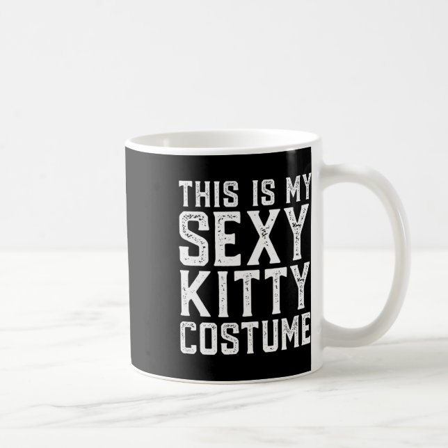 Mug C'Est Mon Costume Y Kitty Fun Easy Halloween Chat (Droite)