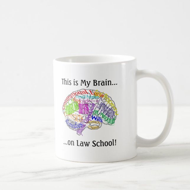 Mug C'est mon école de droit de cerveau… (Droite)