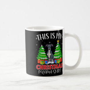 Mug C'Est Mon Pyjama De Noël Chien Grise Italien
