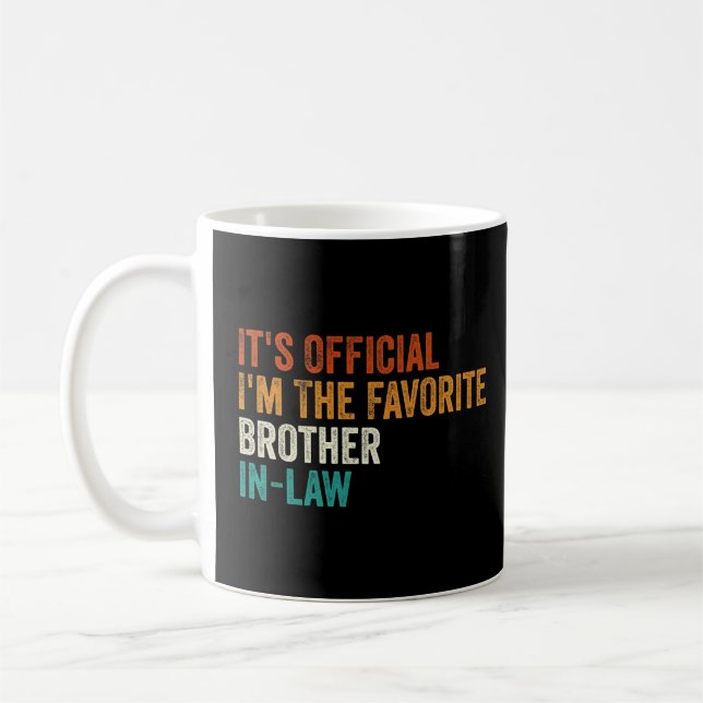 Mug C'est officiel Je suis le beau-frère préféré (Gauche)