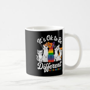 Mug C'Est Ok D'Être Différent Cat Puzzle Cute Autism A