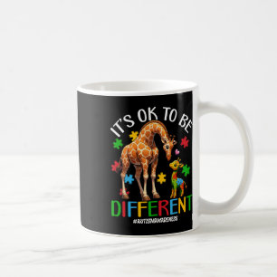 Mug C'est Ok Pour Être Différent Girafe Sensibilisatio