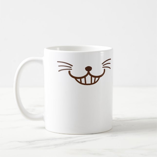 Mug C'est un chat ! (Φ ω Φ) visage astucieux de chat (Gauche)