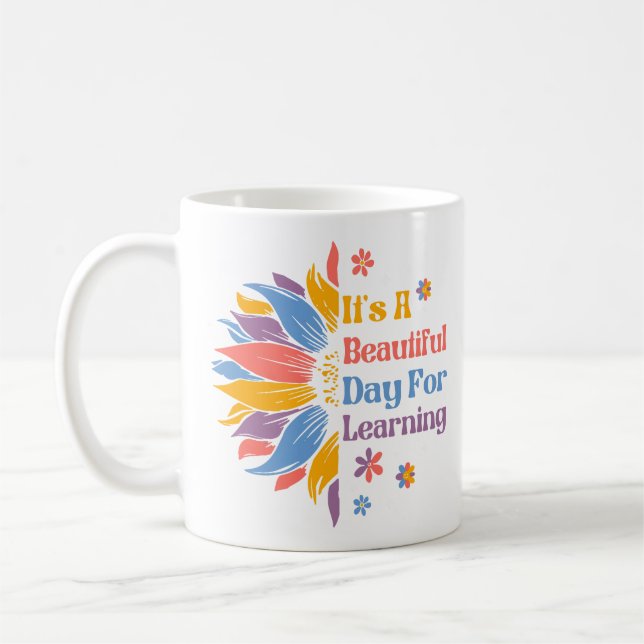 Mug C'est une belle journée pour apprendre (Gauche)