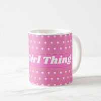 C'est une chose de fille Rose points polka lumineu