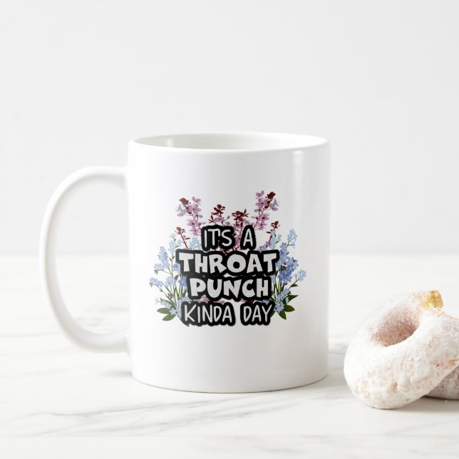 Mug C'est une punch Throat Kinda Day Drôle Elégant flo (Avec donut)