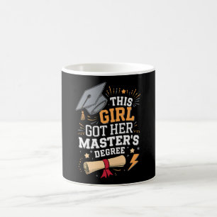 Mug Cette fille a obtenu son diplôme de master