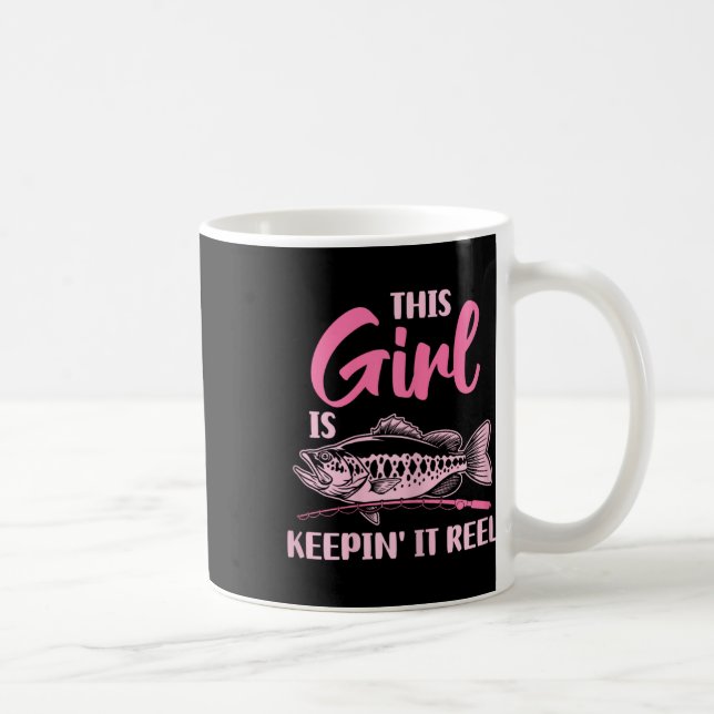 Mug Cette Fille Garde Il Reel Pêche Drôle (Droite)