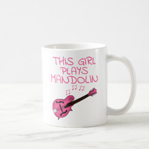 Mug Cette Fille Joue Du Mandolin, Une Femme Mandolinis