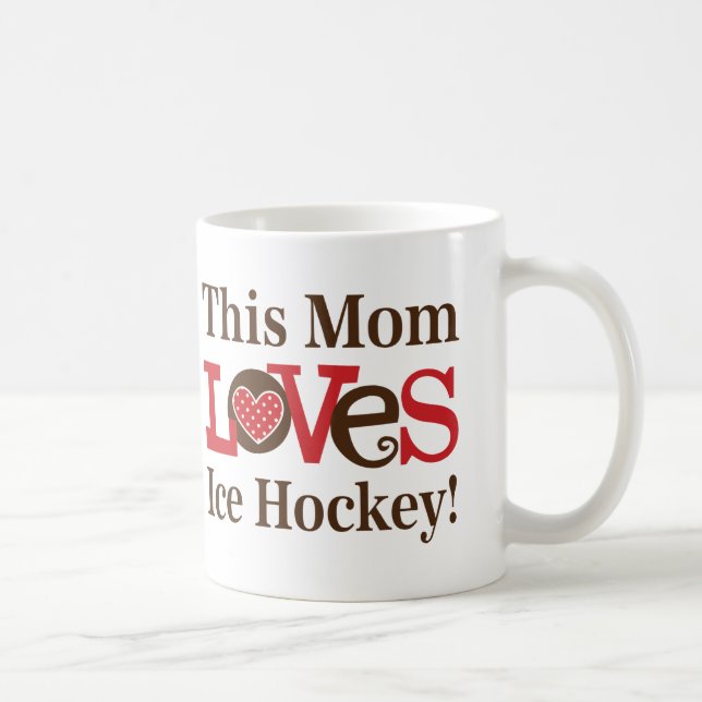 Mug Cette maman aime le hockey sur glace (Droite)