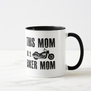Mug Cette Maman Est Une Maman Motarde Café Deux Tons