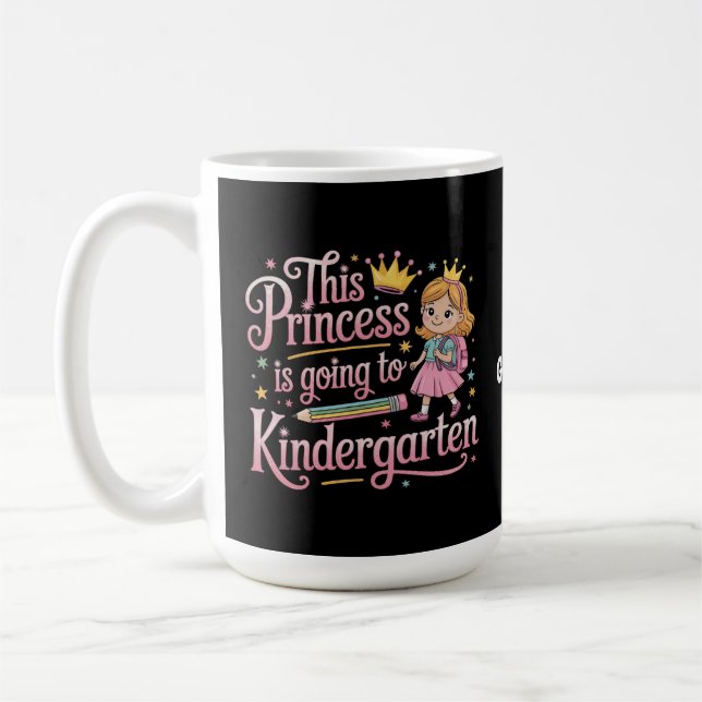 Mug Cette princesse va à la maternelle mignonne cadeau (Gauche)