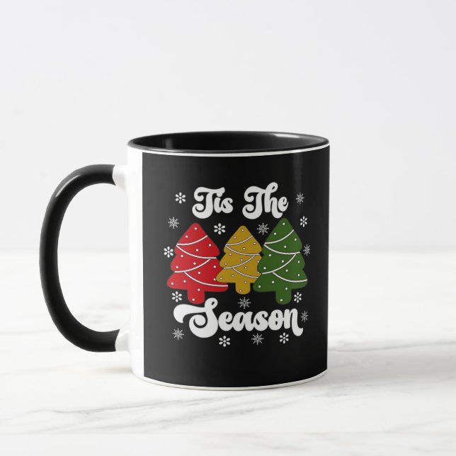 Mug Cette saison Arbre de Noël Debbie Cool unique (Gauche)