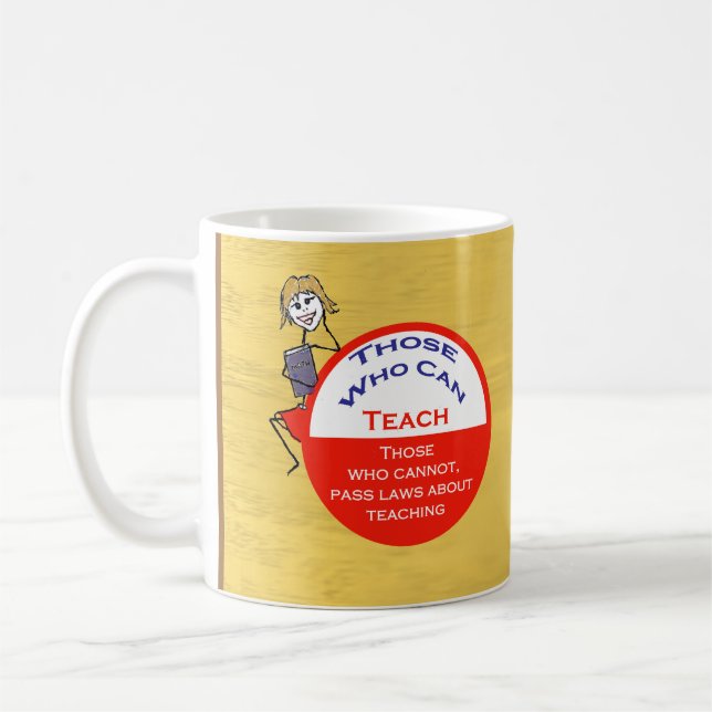 Mug Ceux qui peuvent enseigner le chiffre de bâton (Gauche)