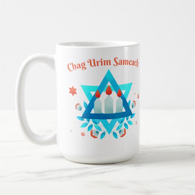 Mug Chag Urim Sameach (Gauche)