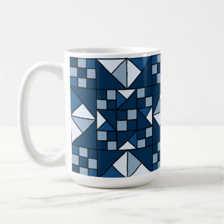 Mug Chaîne double étoile dans les tons bleu