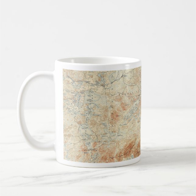 Mug Chaîne du lac Saranac (lacs inférieur, moyen et su (Gauche)