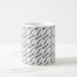 Mug Chaînes de pâte à café blanche