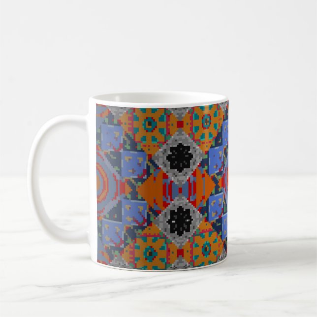 Mug Châle de Bandanna, conception de tissu nappe, nec  (Gauche)