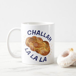Mug Challah La La La Drôle de Foodie Juif Hanukkah