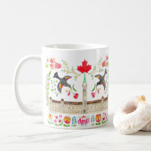 Mug Chambre du Parlement canadien Festival des tulipes