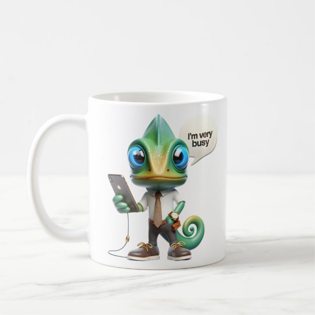 Mug Chameleon dans une Cravate (Gauche)