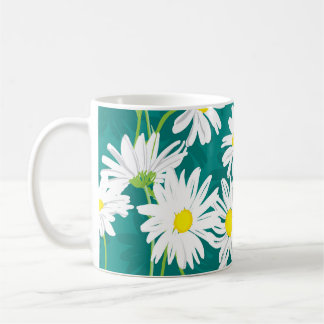Mug Chamomile Turquoise : Illustration Florale Sans Me