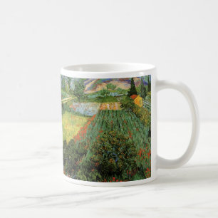 Mug Champ avec des pavots par Vincent van Gogh