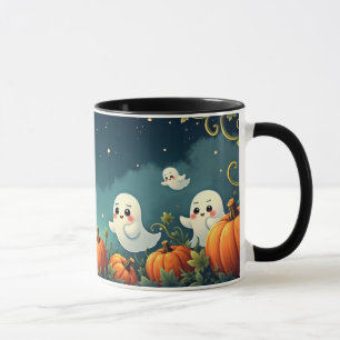 Mug Champ de citrouilles hanté