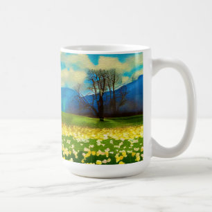Mug Champ de jonquilles - peinture
