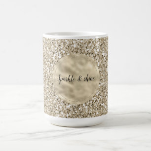 Mug Champagne Gold Glitzy Parties scintillant