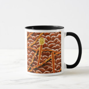 Mug Champignon de rouille pulvérulente sur la