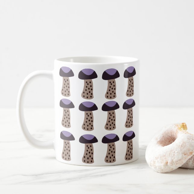 Mug Champignon Violet  (Avec donut)