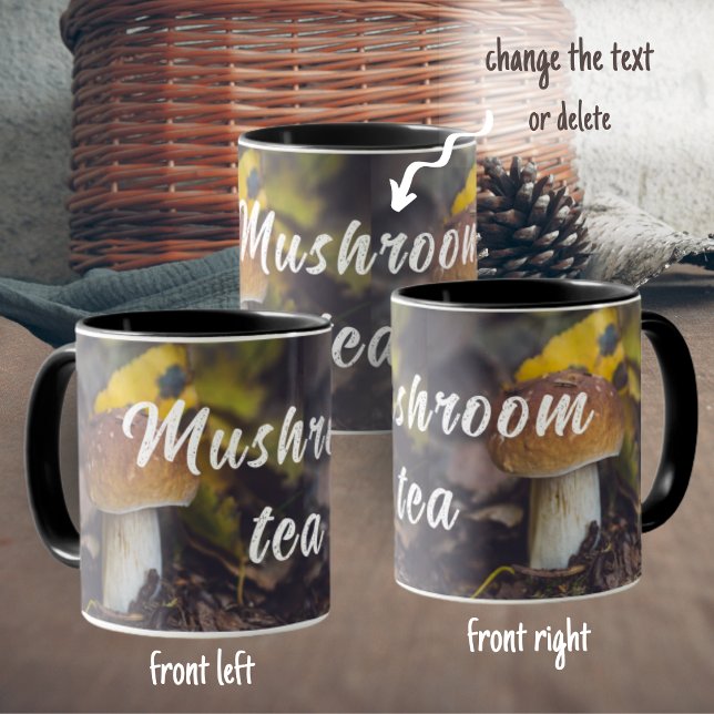 Mug Champignons Bolete aux feuilles jaunes (Créateur téléchargé)