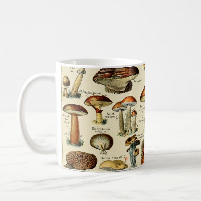 Mug Champignons et champignons vintages (Gauche)