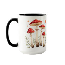 Champignons et éléments botaniques de l'Agaric de 