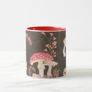 Mug Champignons et fleurs sauvages