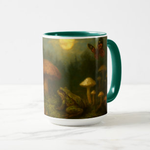 Mug Champignons Goblincore, Escargots & Grenouille au