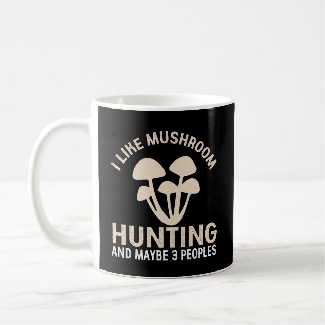 Mug Champignons magiques Chasse Champignons amusants (Gauche)