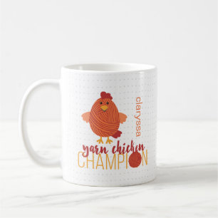 Mug Champion de poulet rouge et orange