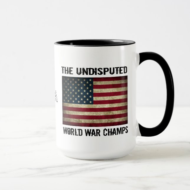 Mug Champions incontestés de guerre mondiale - drapeau (Droite)