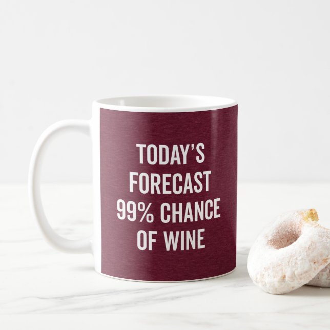 Mug Chance De Vin Drôle Citation (Avec donut)