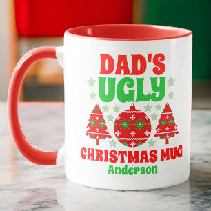 Mug Chandail de Noël moche de papa personnalisé
