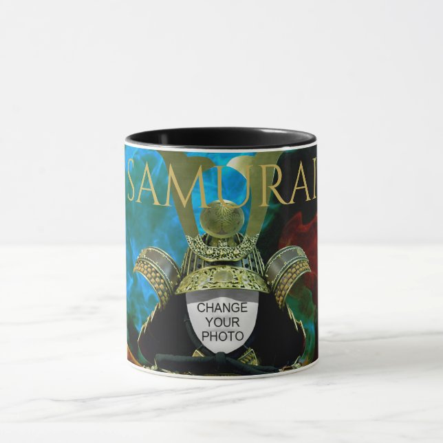 Mug Changeable Votre Photo, Casque Samurai (Centre)
