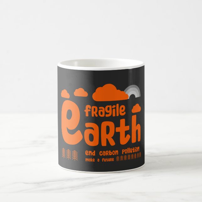 Mug Changement climatique | Pollution du carbone | T-s (Centre)