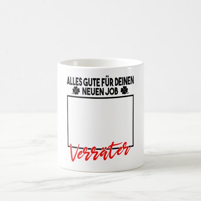 Mug Changement d'emploi Adieu Cadeau d'adieu pour coll (Centre)